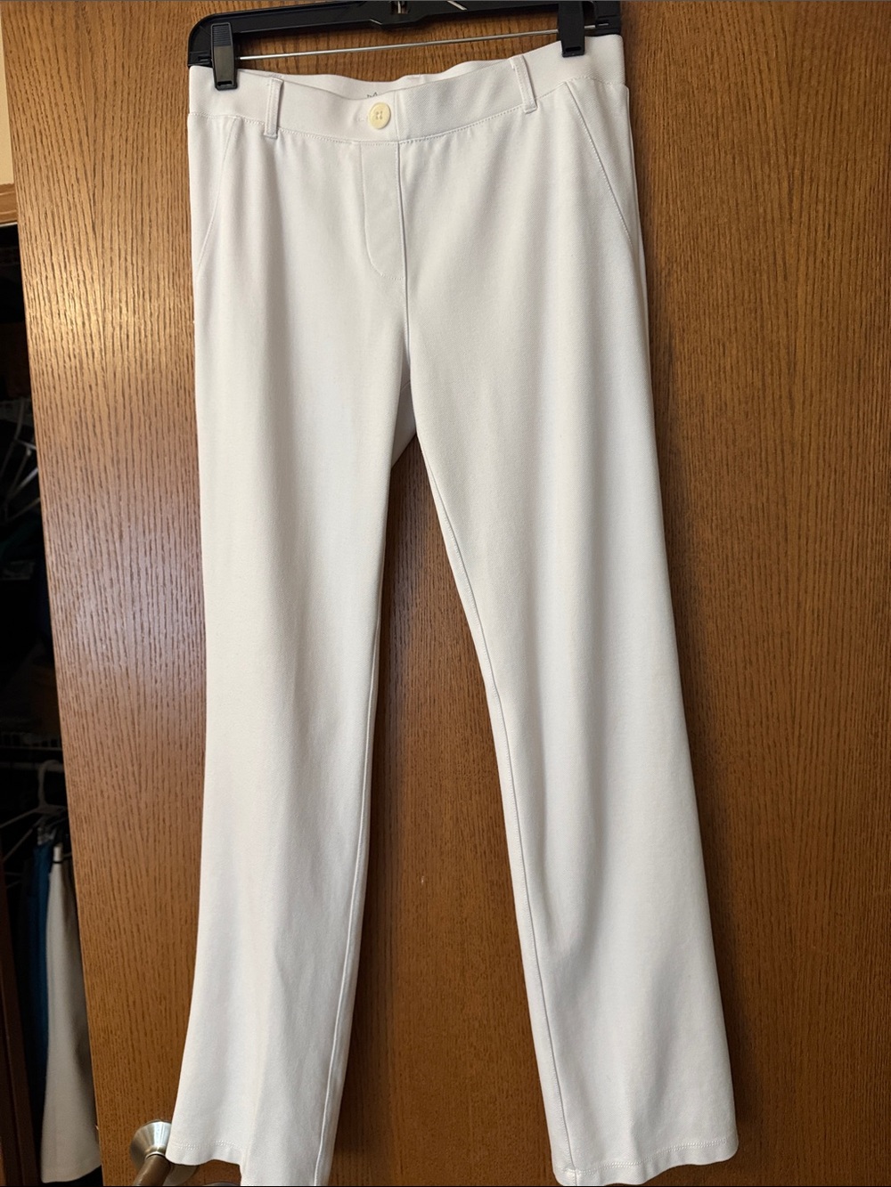 Betabrand Women's White Stretch Dress Pants
